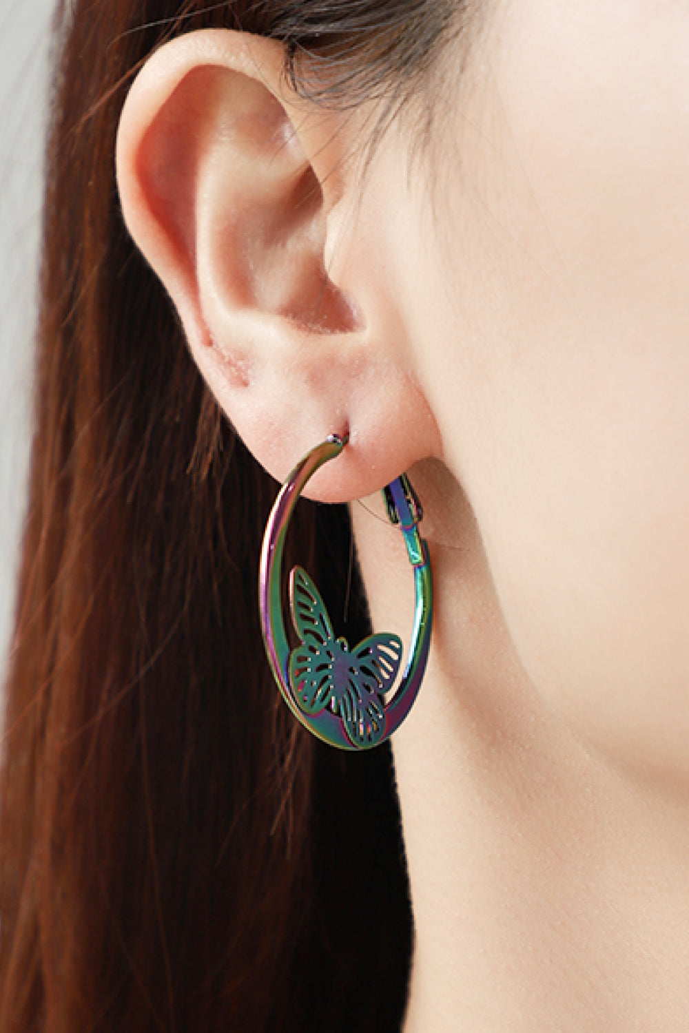 Multicolored Butterfly Earrings