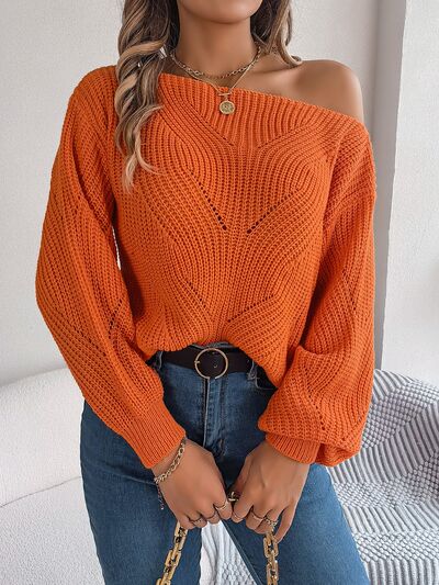 Detailed Long Sleeve Sweater