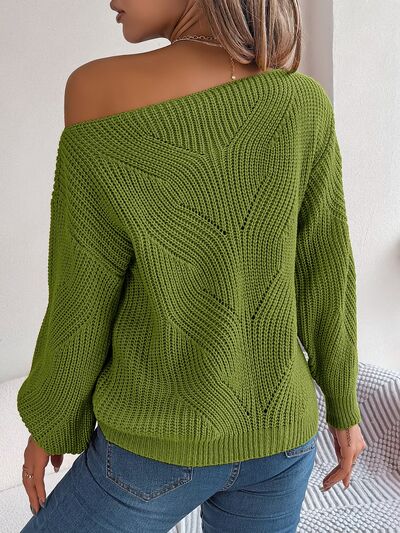 Detailed Long Sleeve Sweater