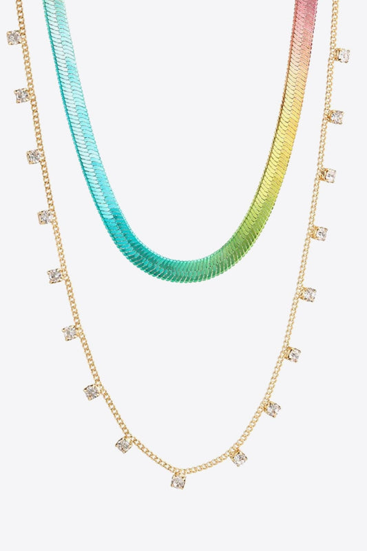 Gradient Double-Layered Necklace