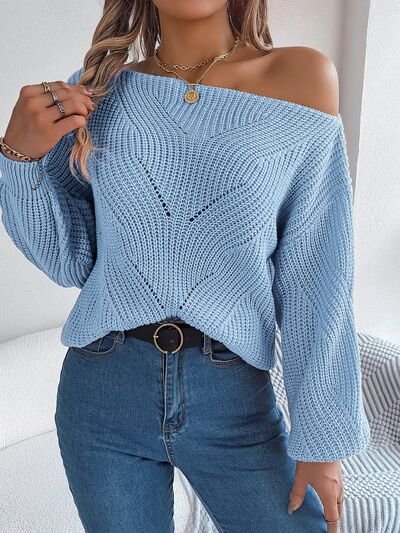 Detailed Long Sleeve Sweater