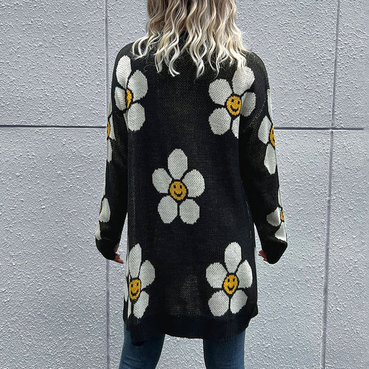 Floral Button Down Cardigan