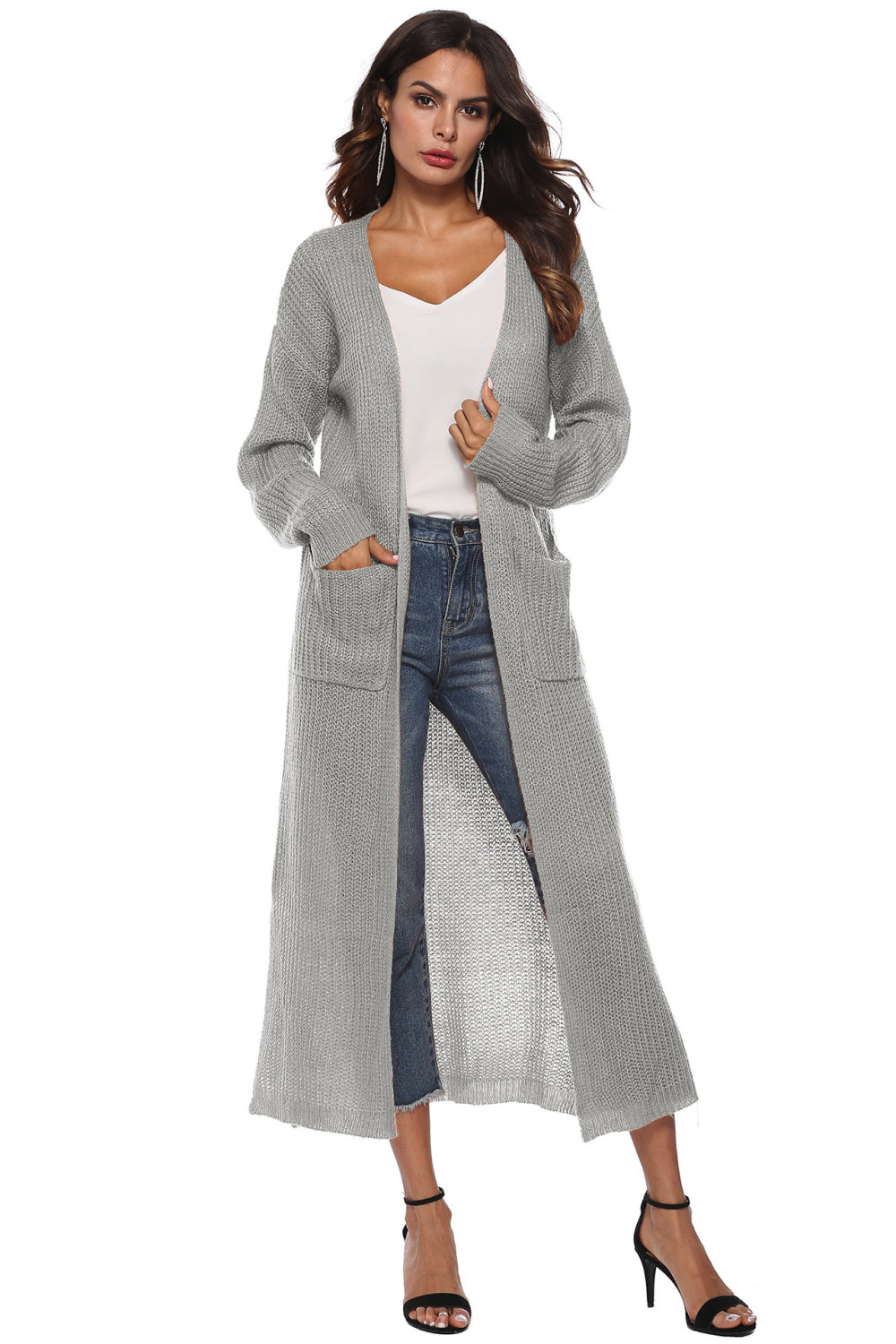 Duster Front Buttoned Cardigan