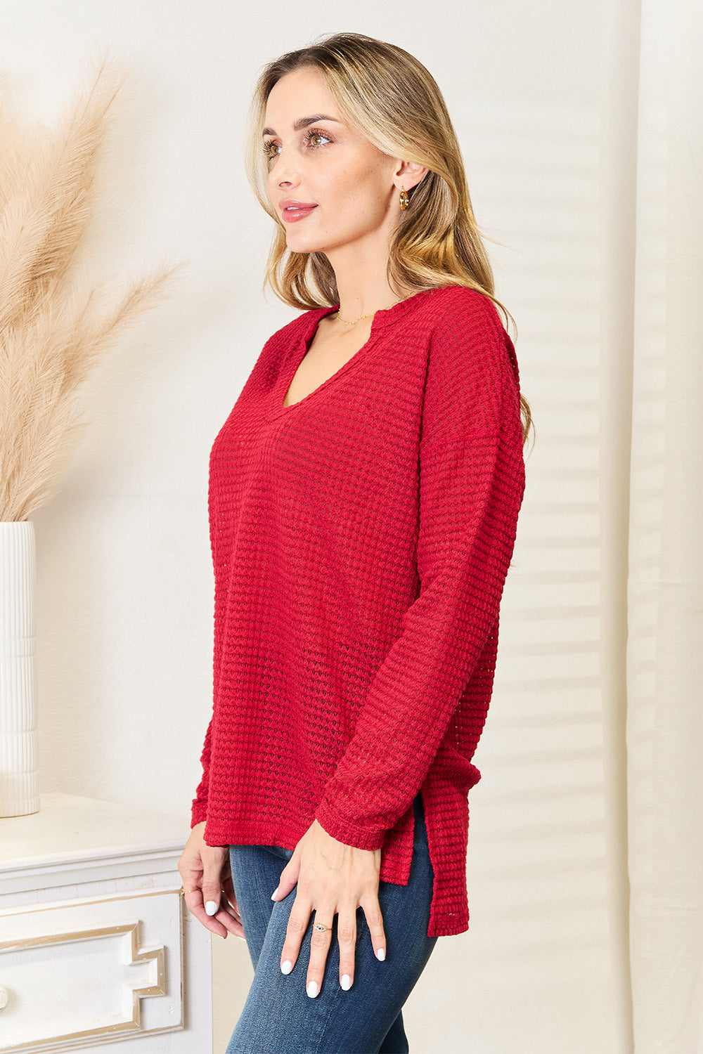 Full Size Wide Notch Relax Top